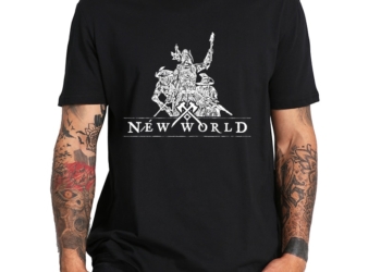 T-shirt manches courtes pour hommes, décontracté et basique, 100% coton, doux, pour les amateurs de jeux de rôle, taille européenne